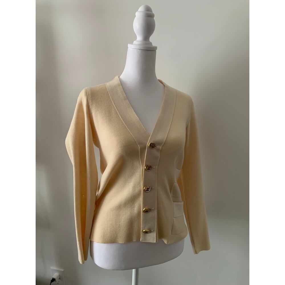 Vintage Salvatore Ferragamo Cardigan Size S - Picture 5 of 7